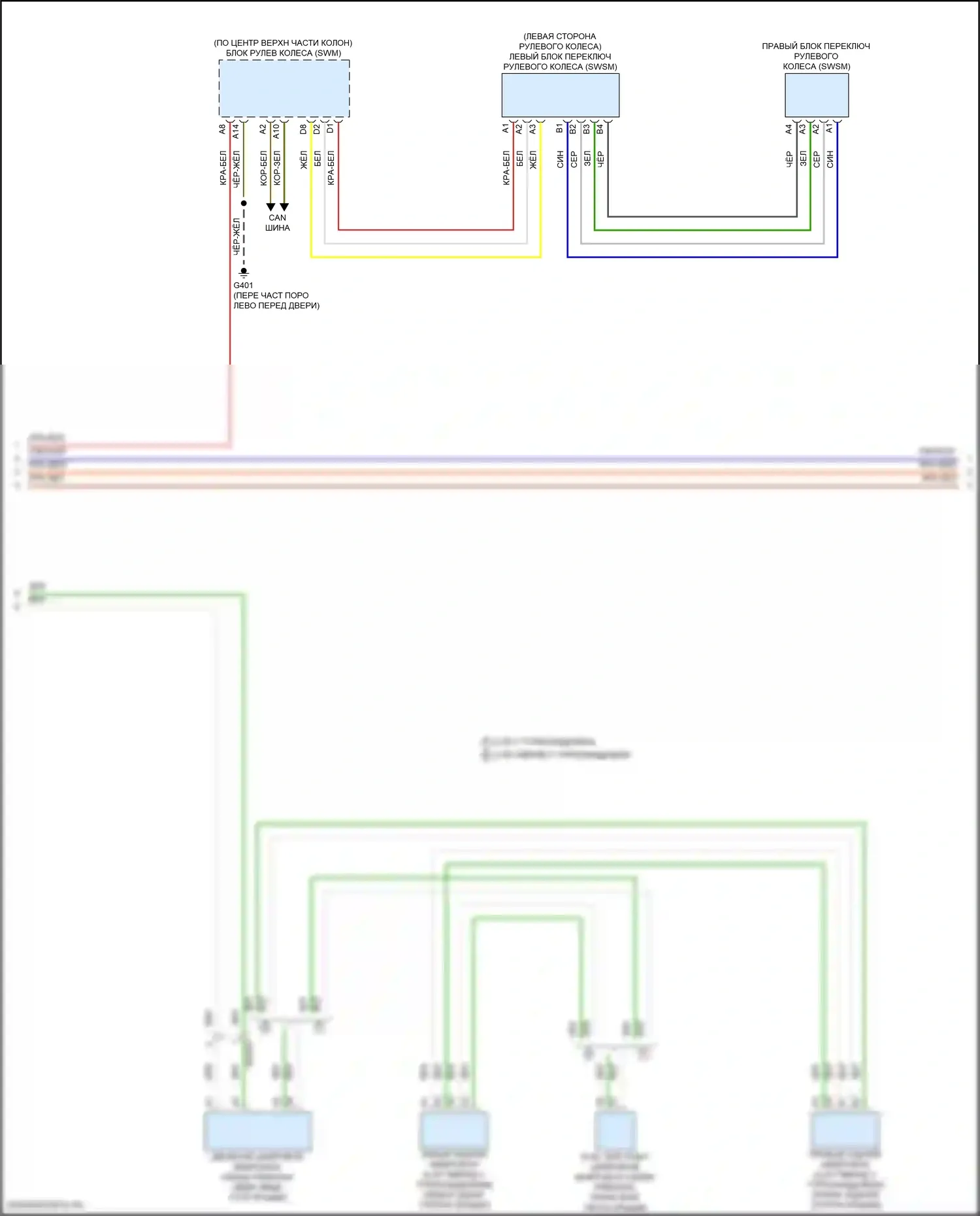 S90 Volvo II рестайлинг (2020-2024): Электросхема магнитолы (2 из 3) 