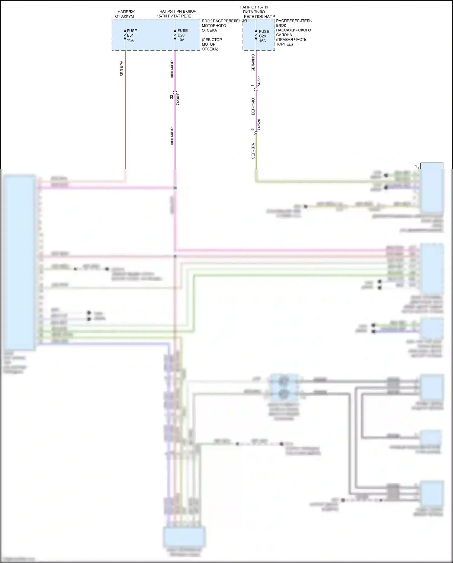 V60 Cross Country Volvo I (2014-2018): Электросхема коробки передач 