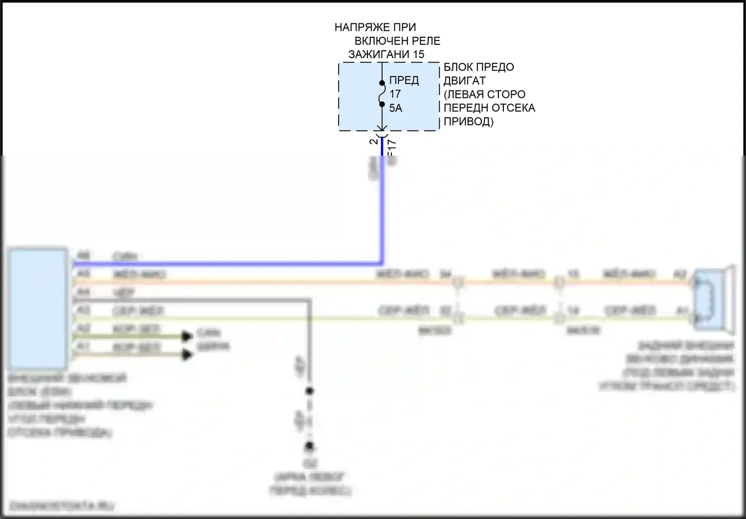 XC40 Volvo I рестайлинг (2022-2024): Электросхема активных управление кузовом и подвеской 