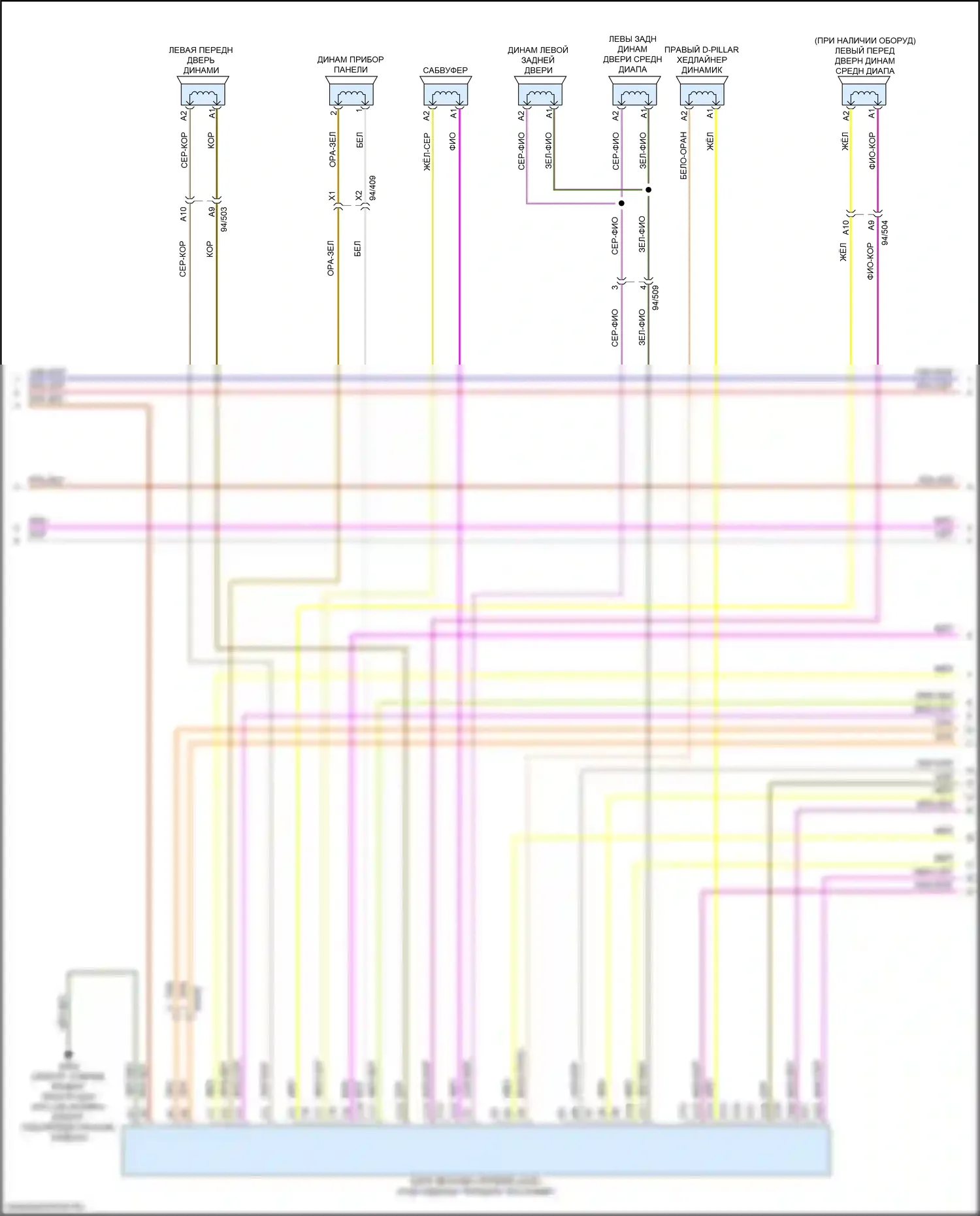 XC40 Volvo I рестайлинг (2022-2024): Электросхема магнитолы (3 из 5) 