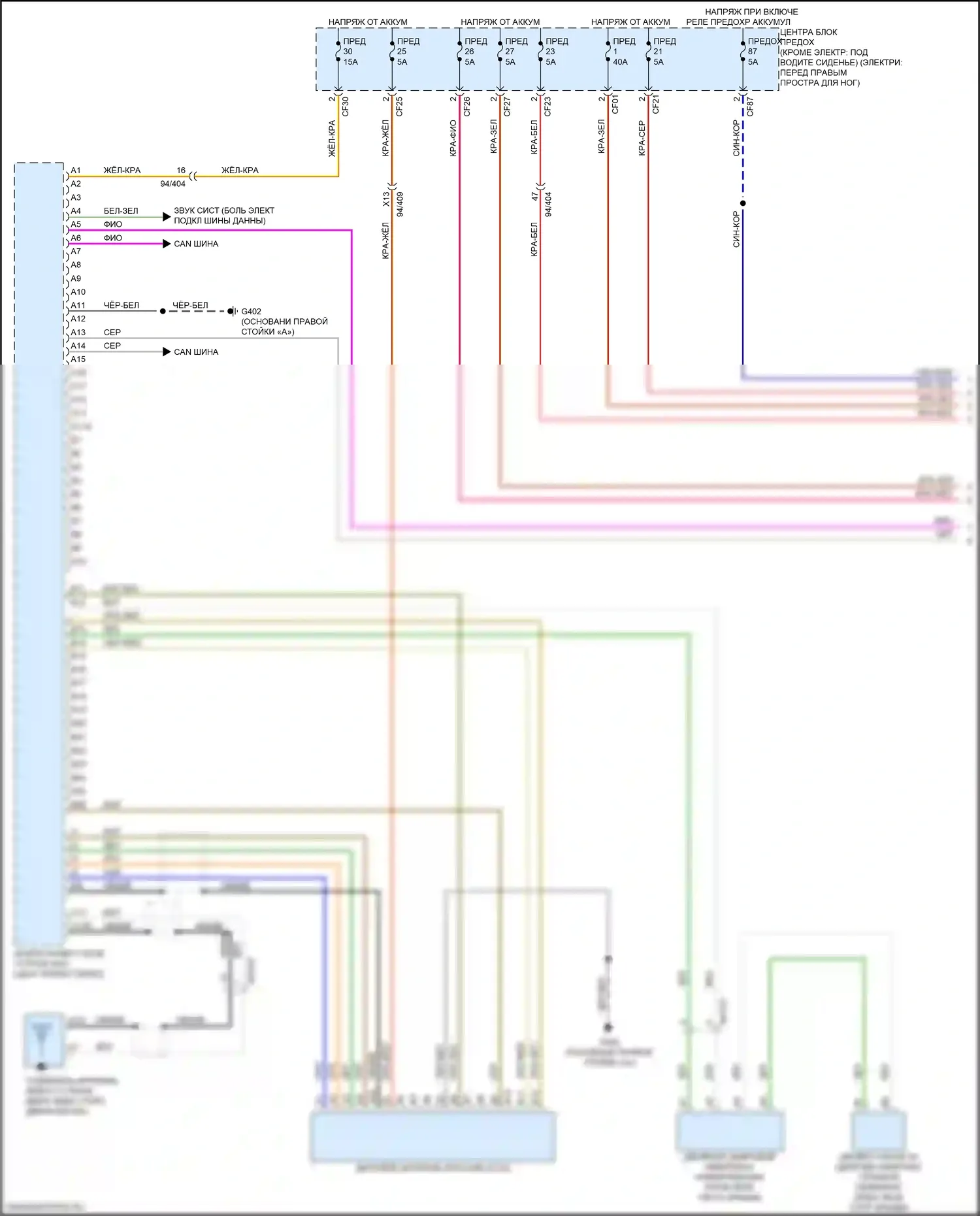XC40 Volvo I рестайлинг (2022-2024): Электросхема навигации (1 из 5) 