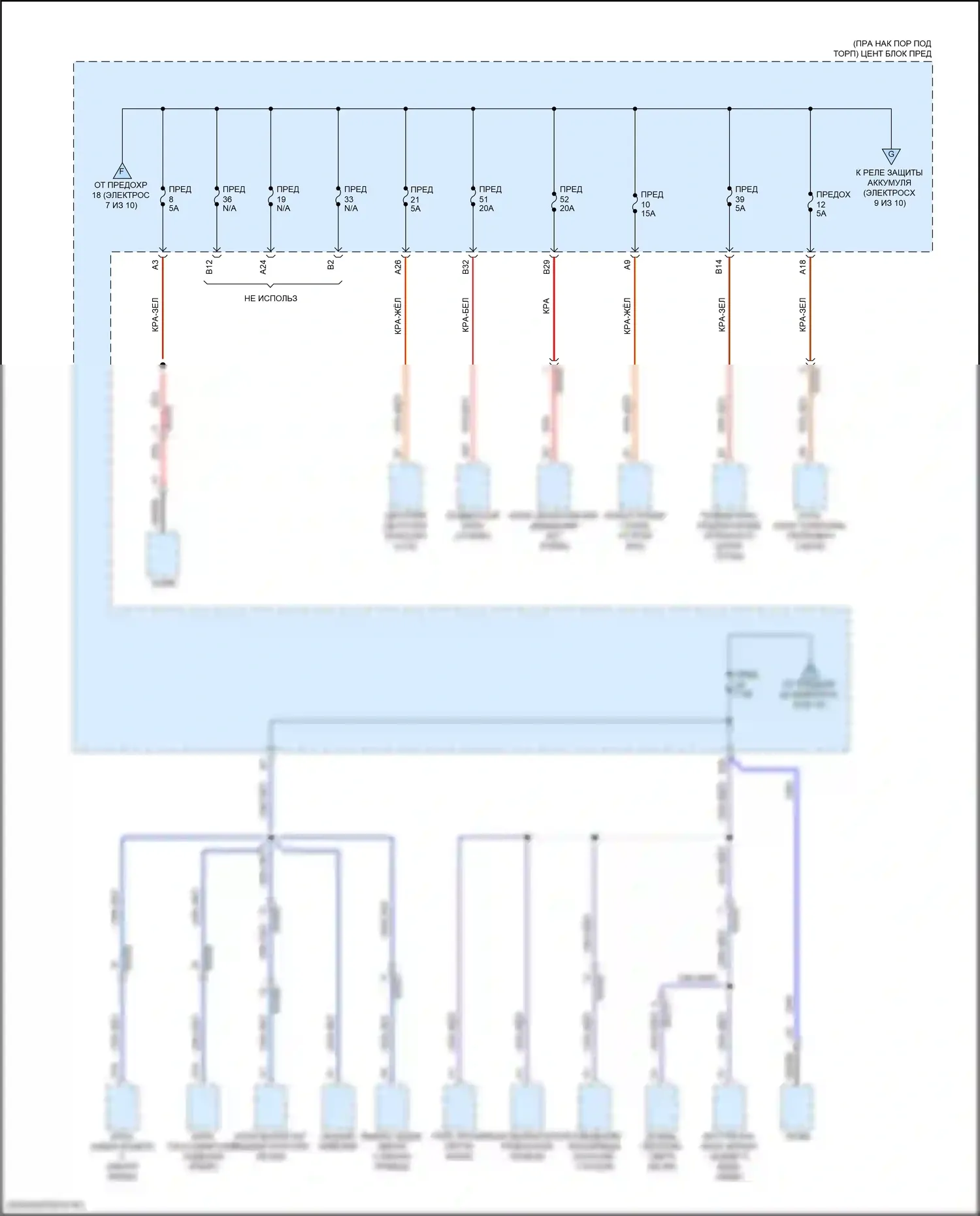 XC60 Volvo II рестайлинг (2021-2024): Электросхема блока предохранителей реле, гибридного (8 из 10) 