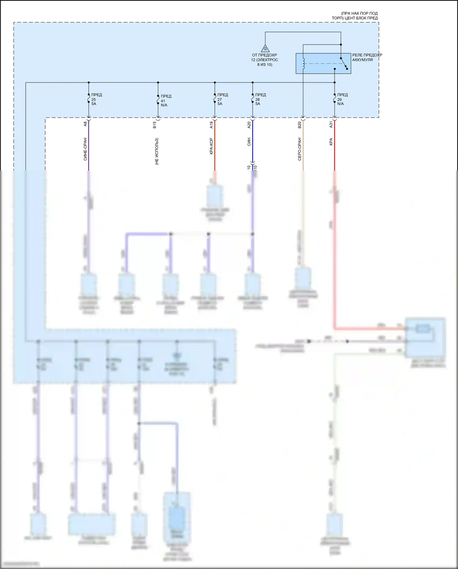 XC60 Volvo II рестайлинг (2021-2024): Электросхема блока предохранителей реле, гибридного (9 из 10) 