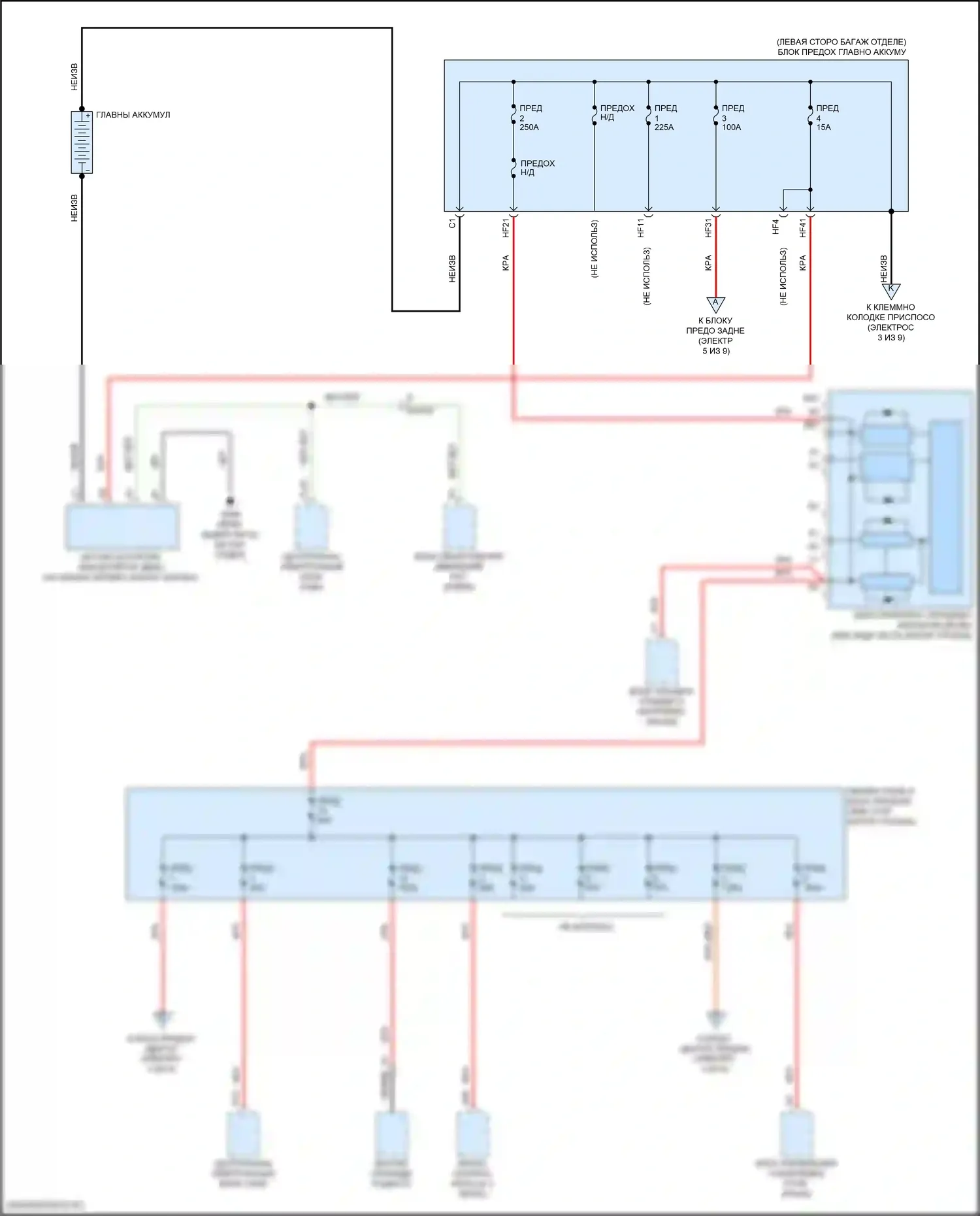 XC60 Volvo II рестайлинг (2021-2024): Электросхема блока предохранителей реле, кроме гибридного (1 из 9) 
