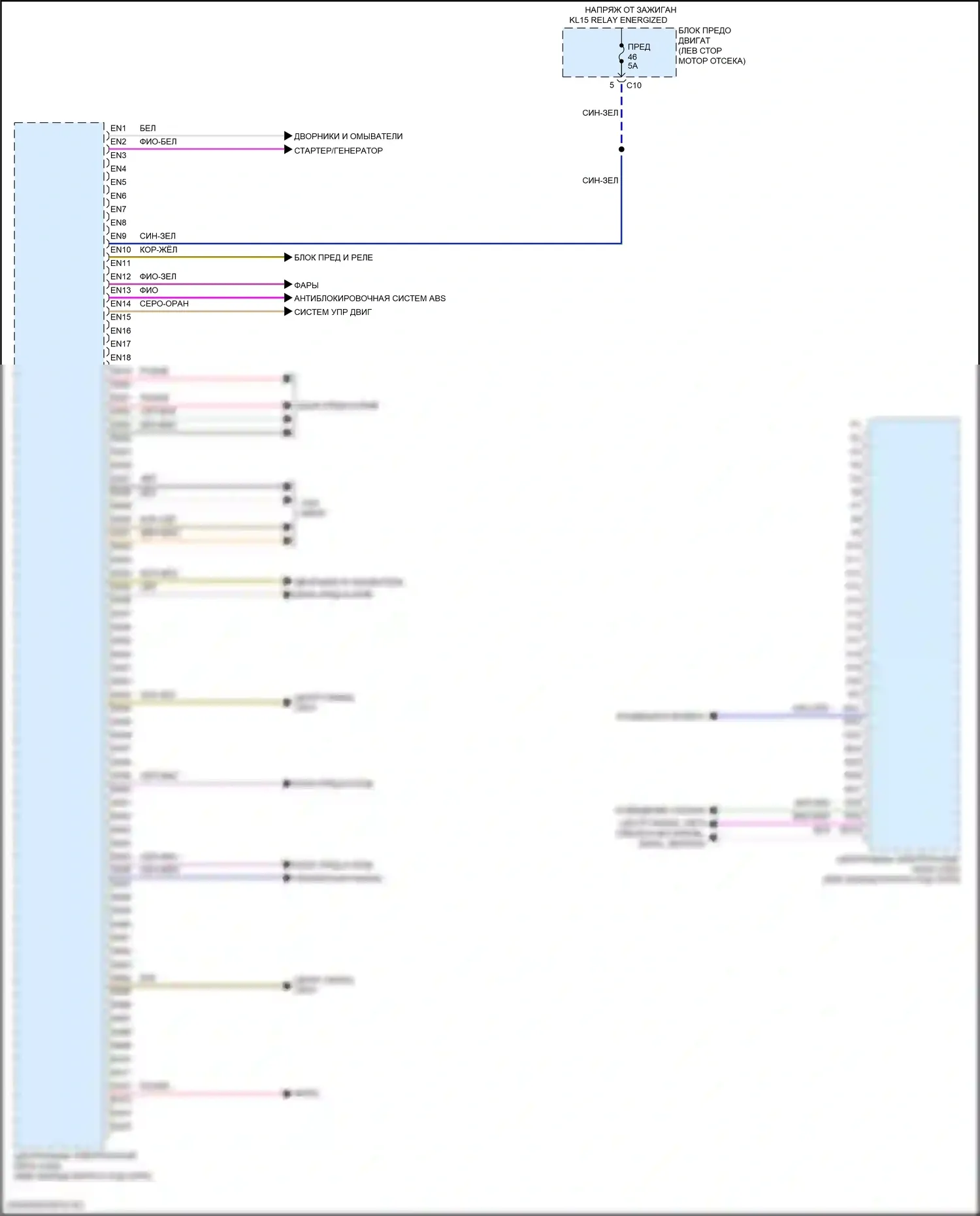 XC60 Volvo II рестайлинг (2021-2024): Электросхема блоков управления кузовом (2 из 2) 