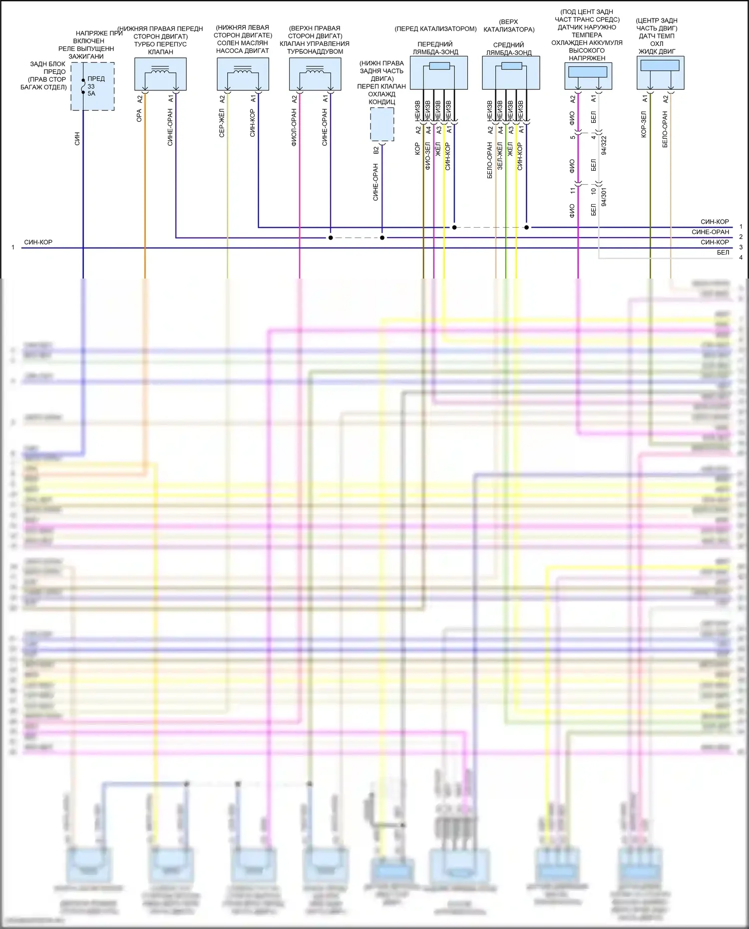 XC60 Volvo II рестайлинг (2021-2024): Электросхема двигателя 2.0л турбонаддув гибрид (8 из 9) 