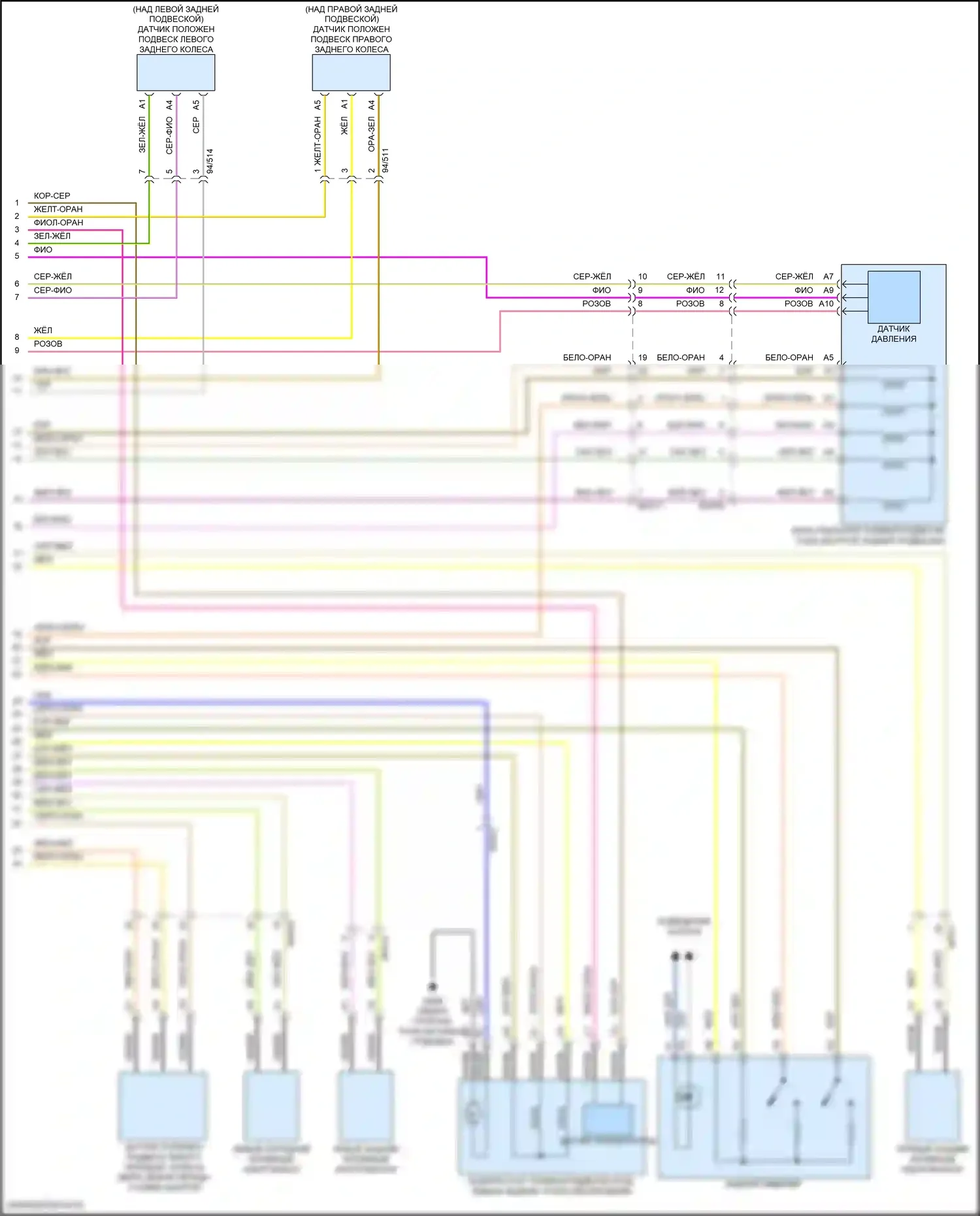 XC60 Volvo II рестайлинг (2021-2024): 2,0л с турбонаддувом, электросхема электронной подвески (2 из 2) 