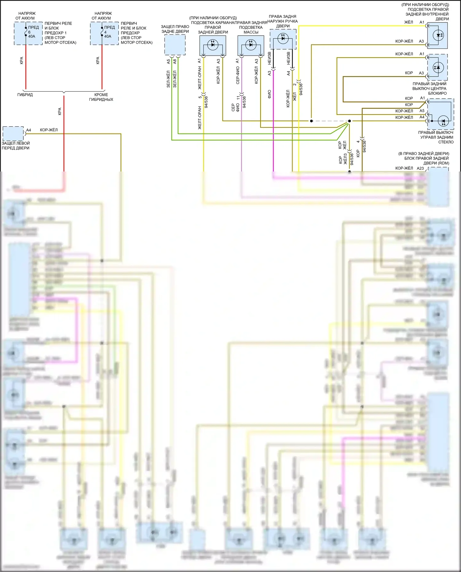 XC60 Volvo II рестайлинг (2021-2024): Электросхема подсветки приборной панели (3 из 3) 