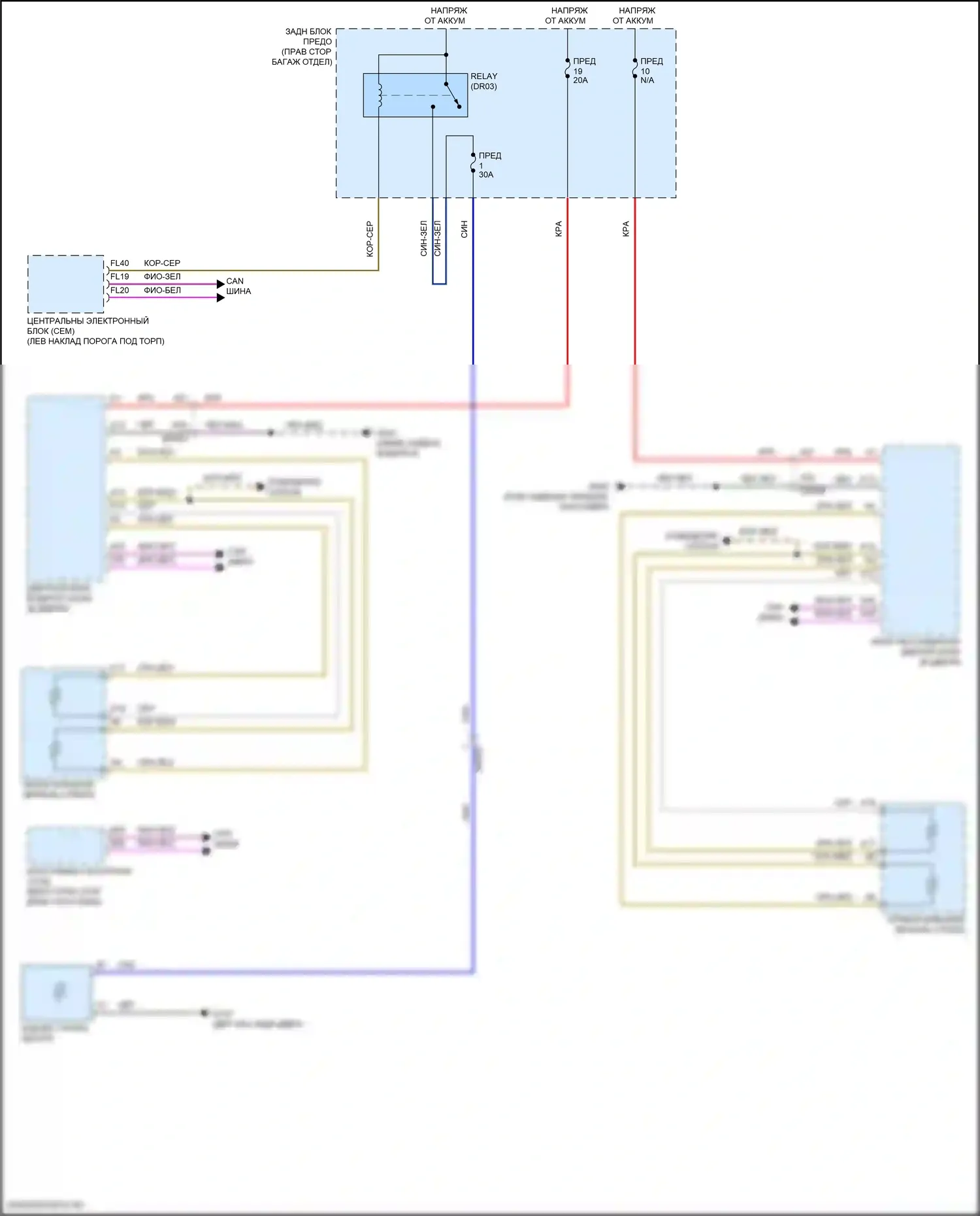 XC60 Volvo II рестайлинг (2021-2024): Электросхема подогрева стекол 