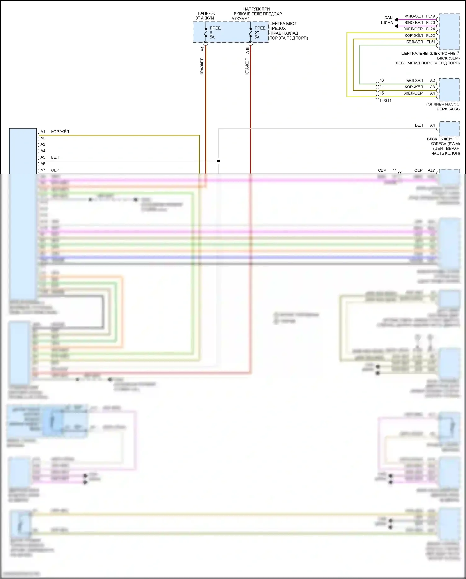 XC60 Volvo II рестайлинг (2021-2024): Электросхема системы информации о водителе 