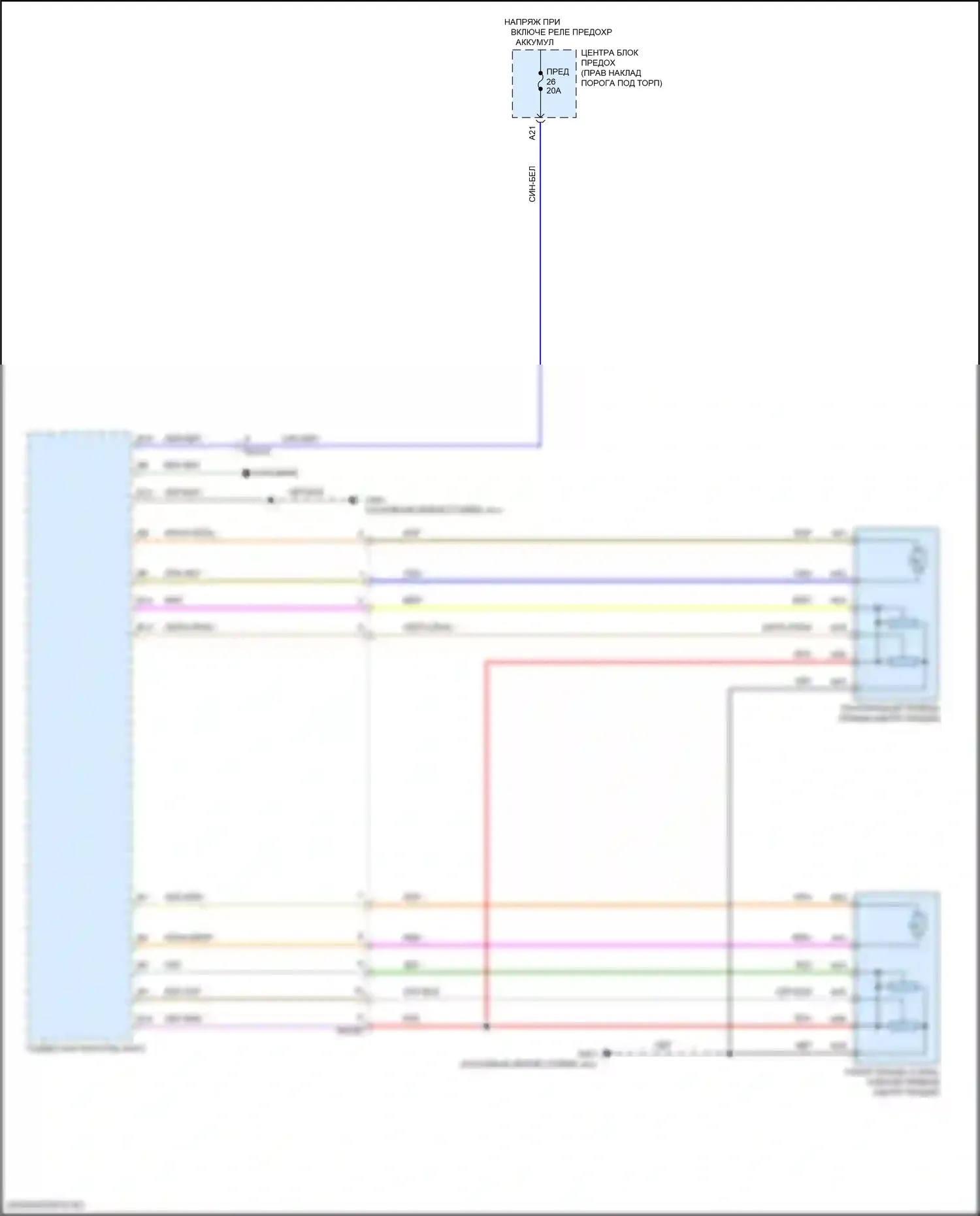 XC60 Volvo II рестайлинг (2021-2024): Электросхема складной крыши/люка 
