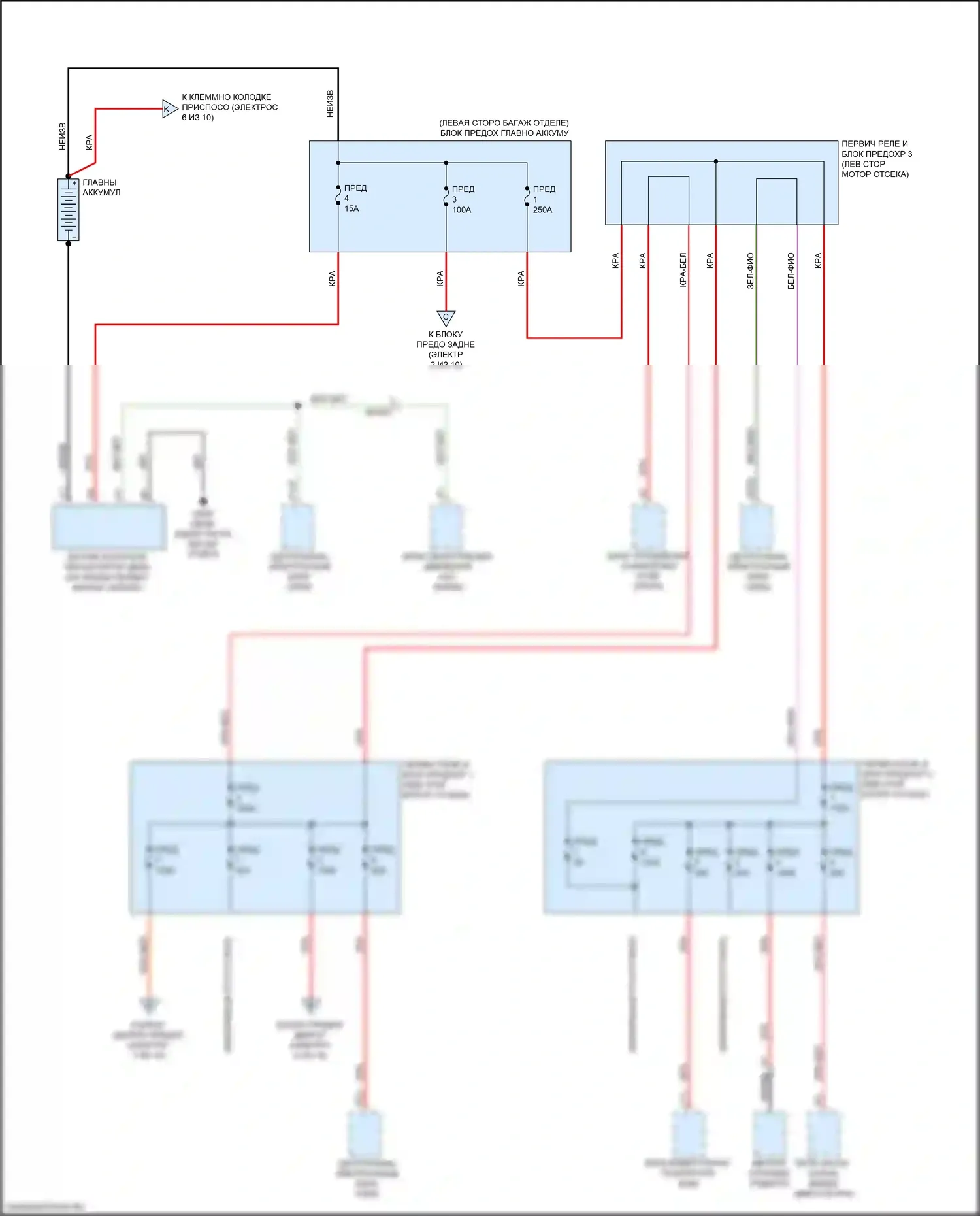 XC60 Volvo II (2017-2021): Электросхема блока предохранителей реле, гибридного (1 из 10) 
