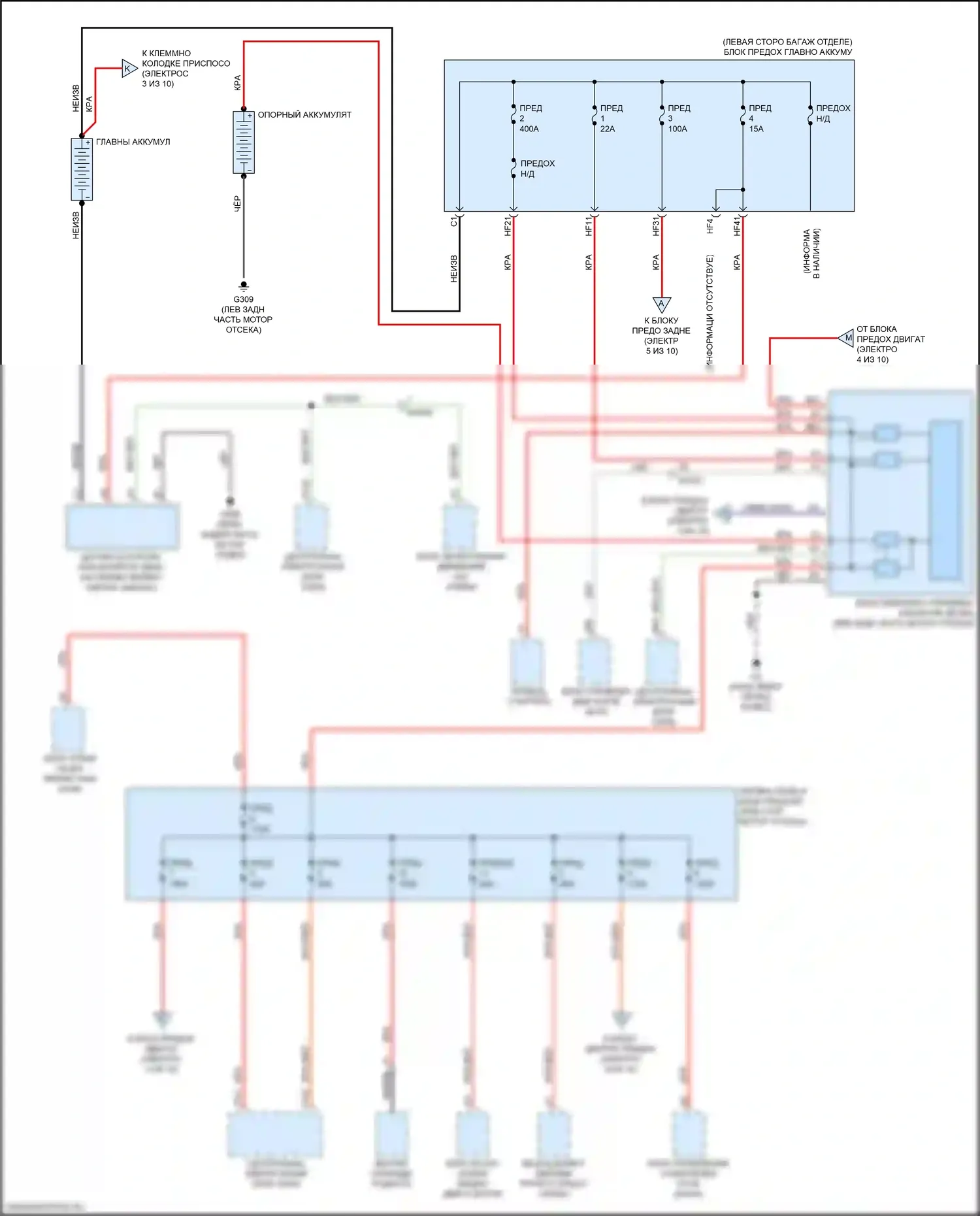 XC60 Volvo II (2017-2021): Электросхема блока предохранителей реле, кроме гибридного (1 из 10) 