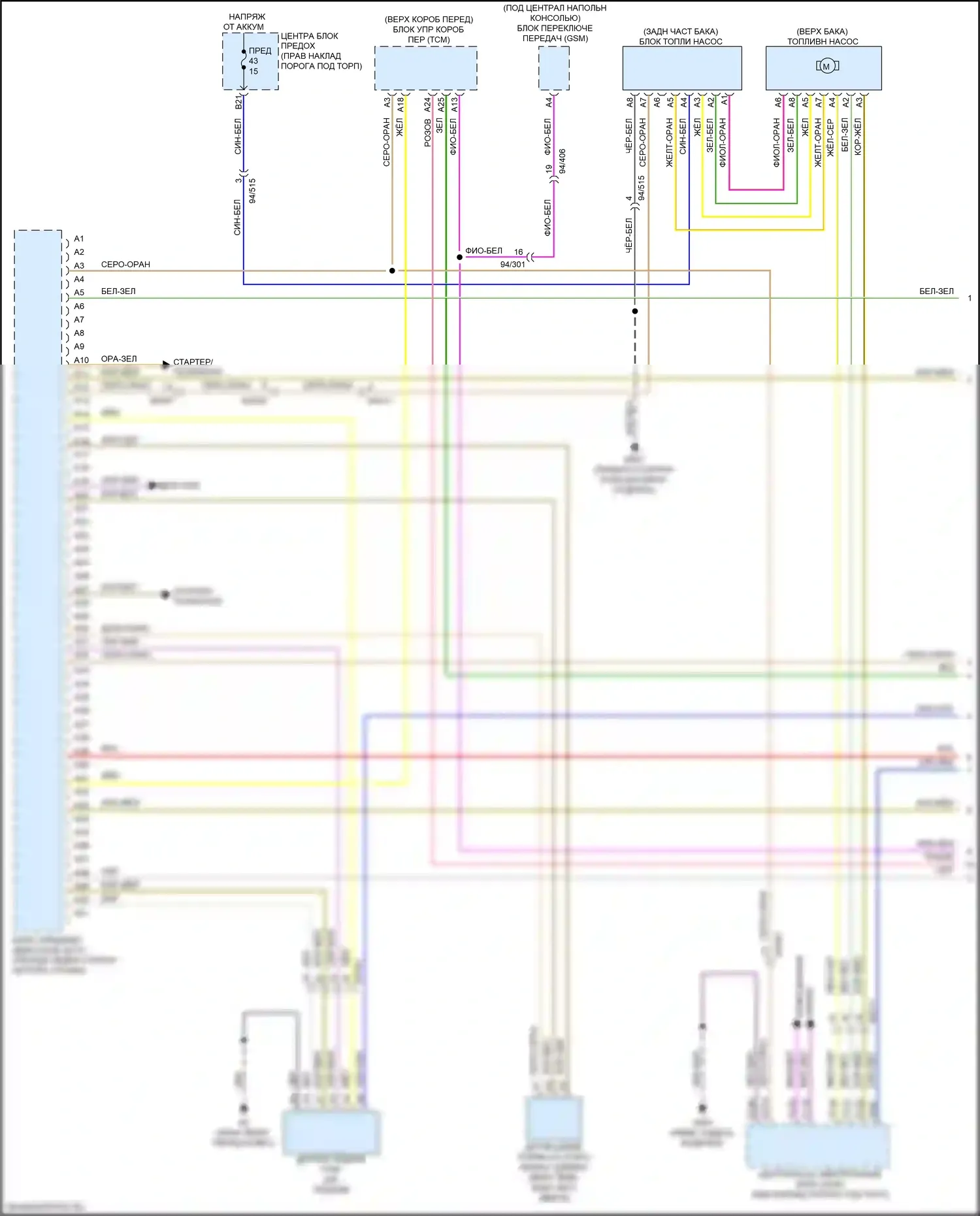 XC60 Volvo II (2017-2021): Электросхема двигателя 2.0л турбо (1 из 6) 