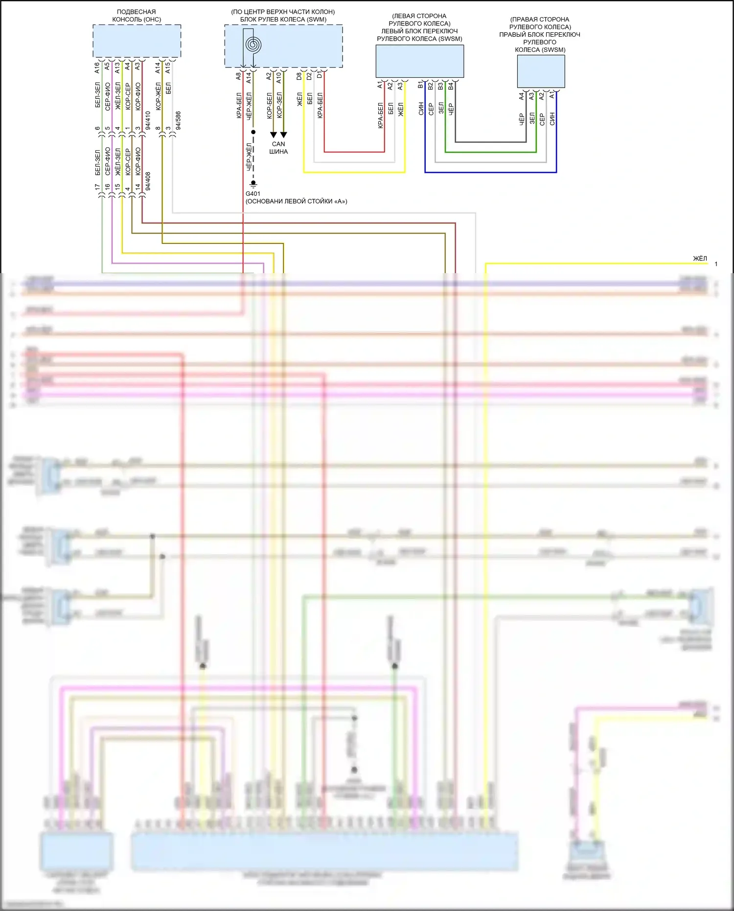 XC60 Volvo II (2017-2021): Электросхема навигации (2 из 5) 