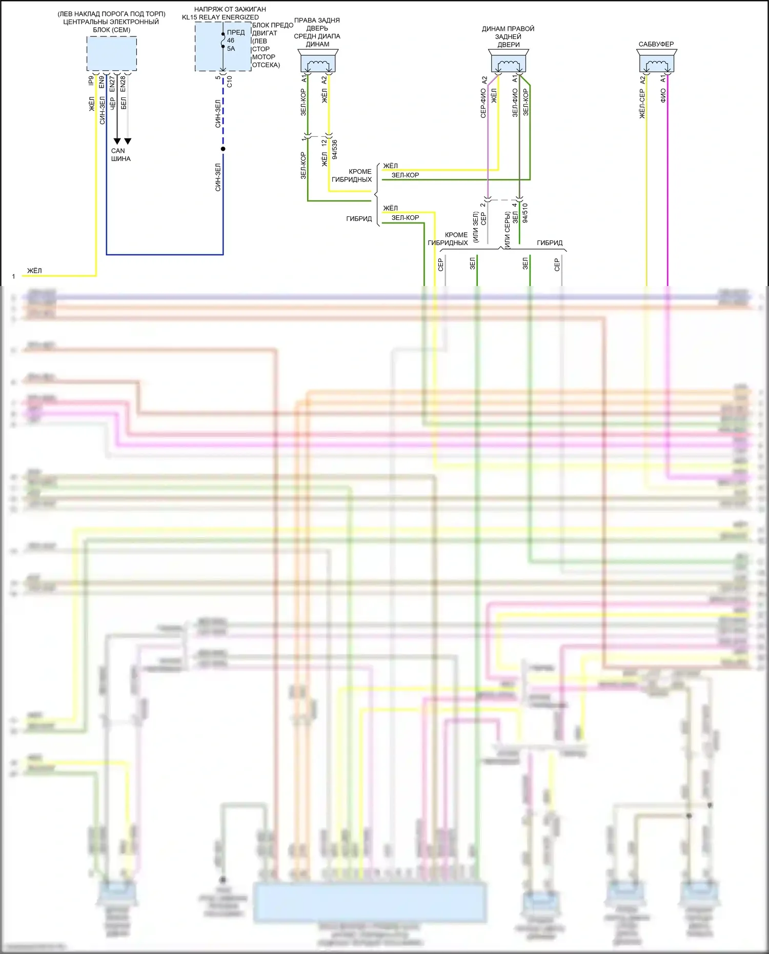 XC90 Volvo II рестайлинг (2019-2024): Электросхема навигации (3 из 6) 