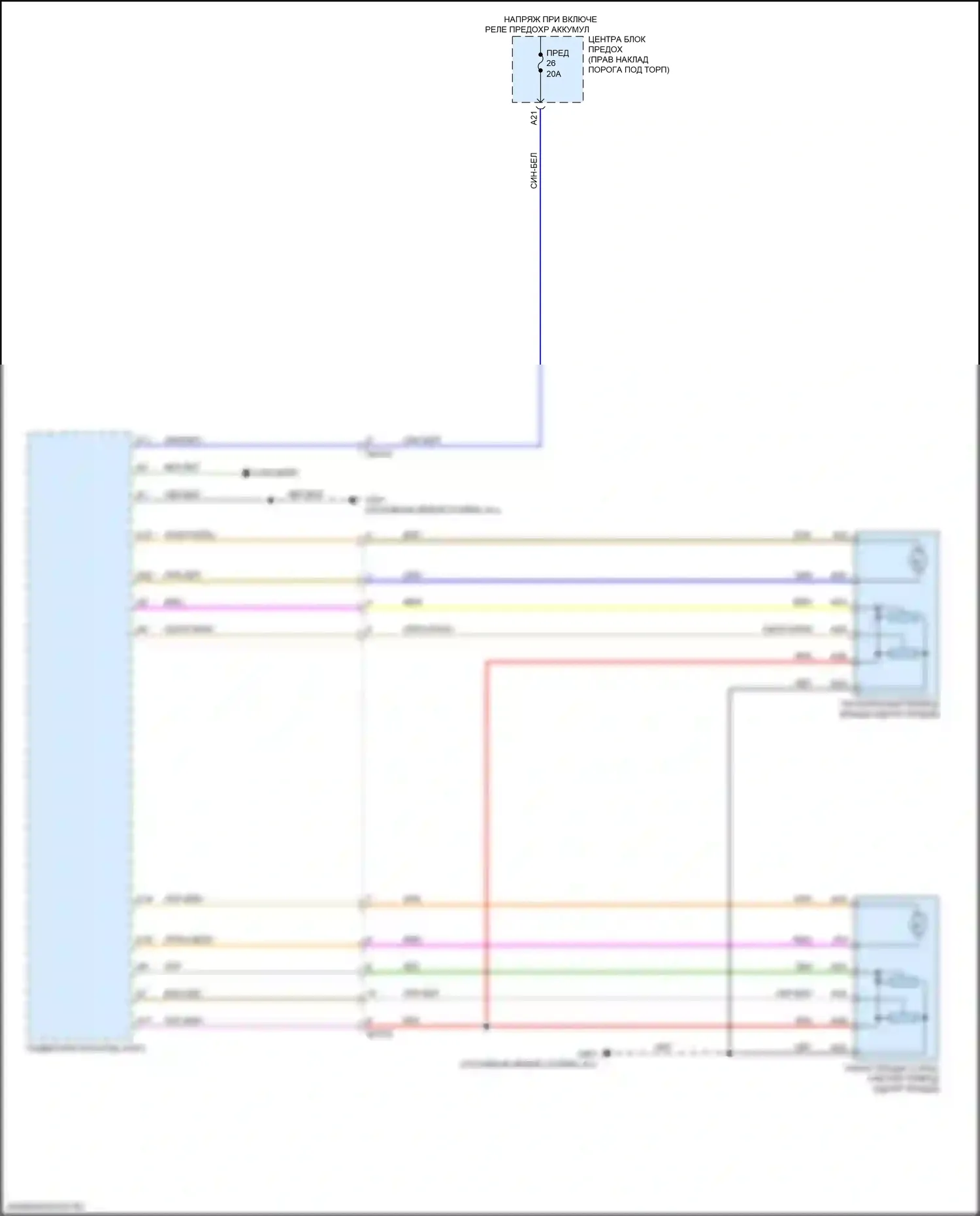 XC90 Volvo II рестайлинг (2019-2024): Электросхема складной крыши/люка 