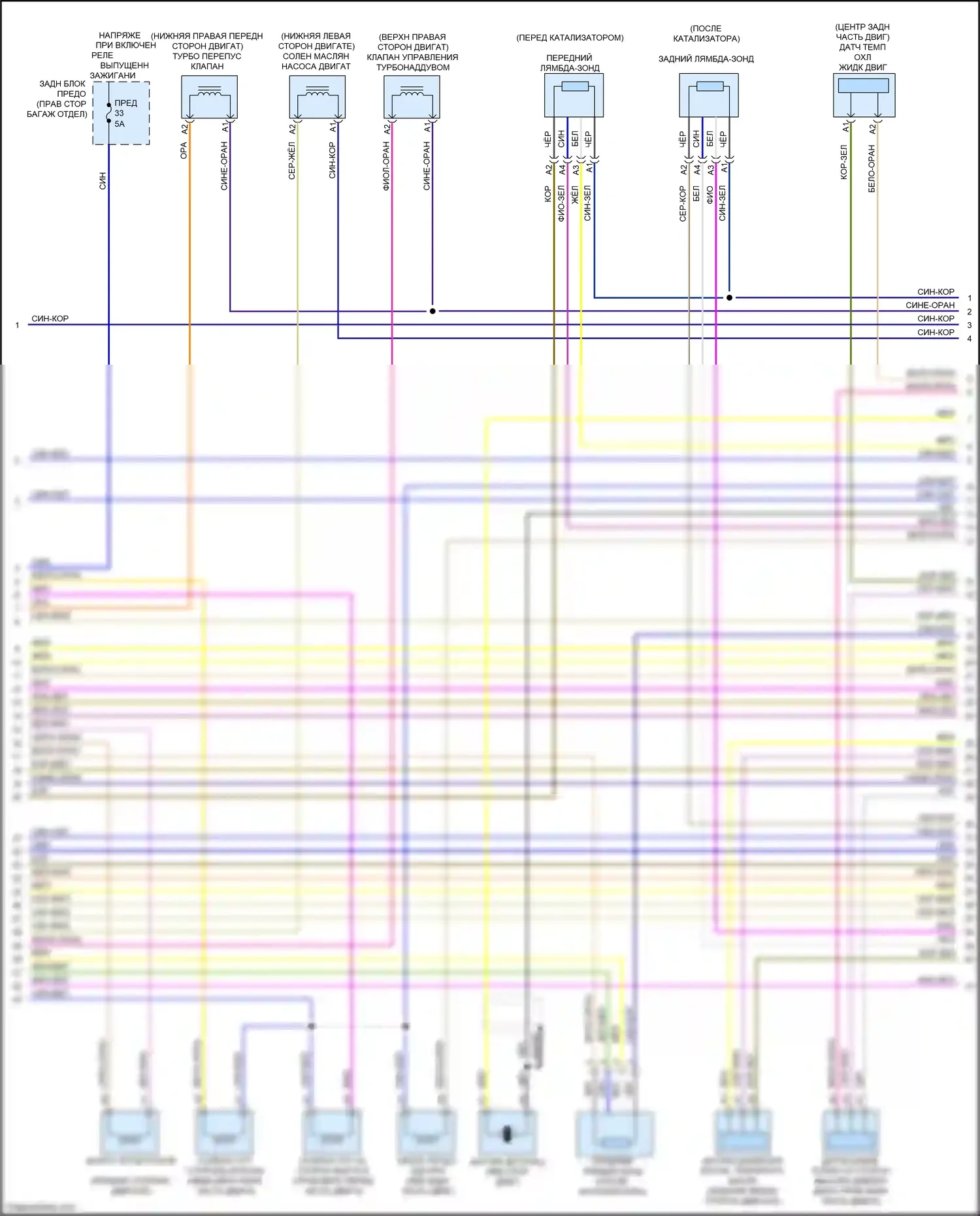 XC90 Volvo II (2014-2019): Электросхема двигателя 2.0l turbo hybrid (8 из 9) 