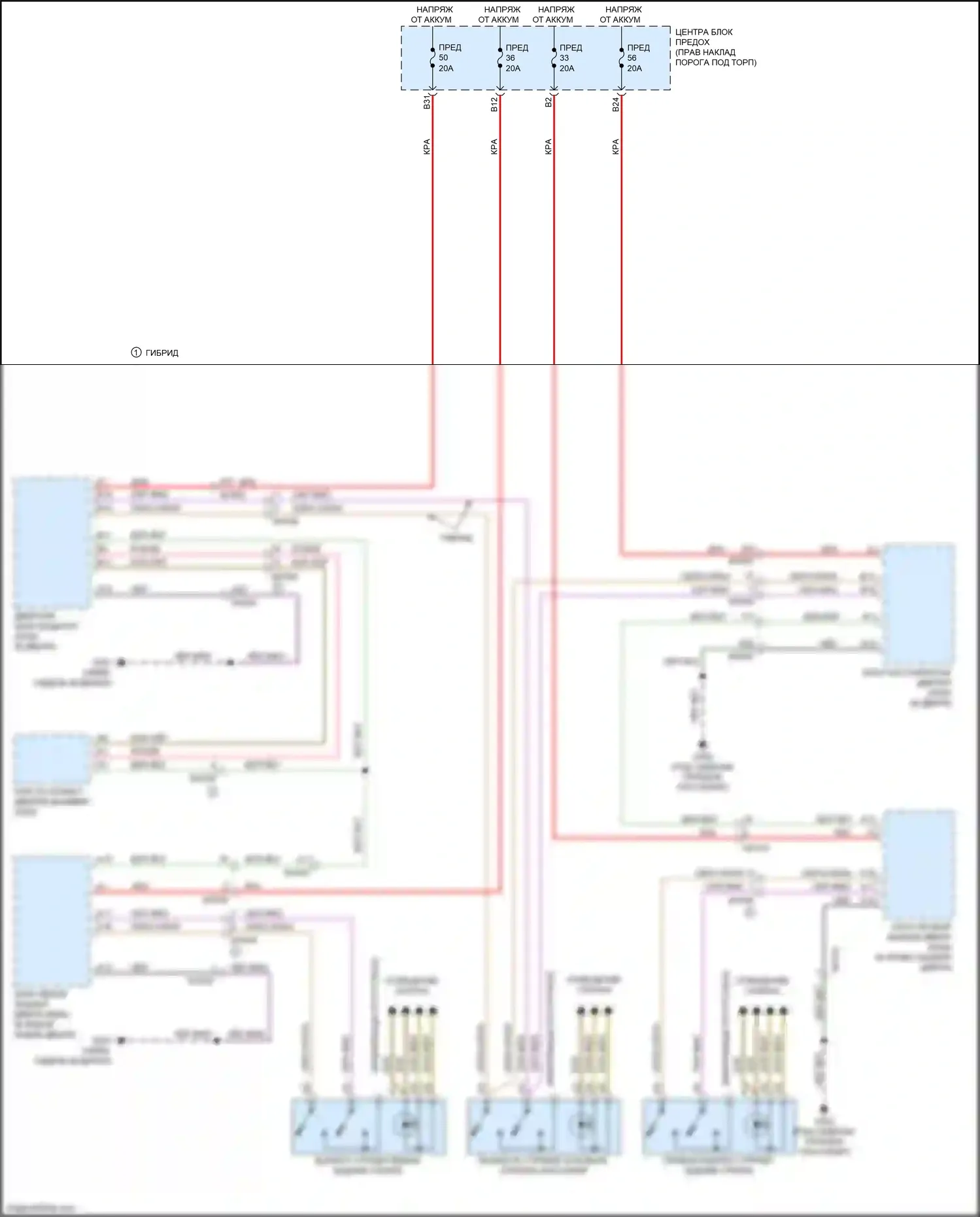 XC90 Volvo II (2014-2019): Стеклоподъемники электросхема 